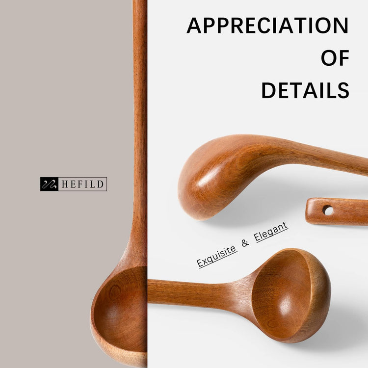 Wooden Soup Ladle for Cooking