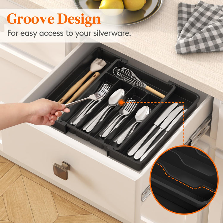 Expandable Silverware Drawer Organizer