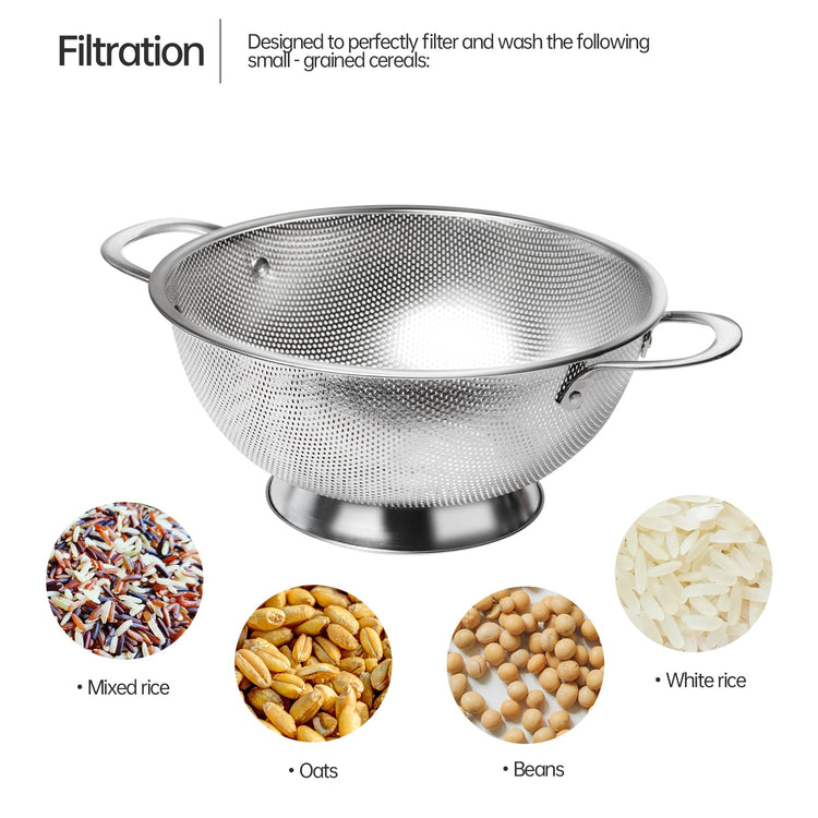 Premium Stainless Steel Colander for Kitchen