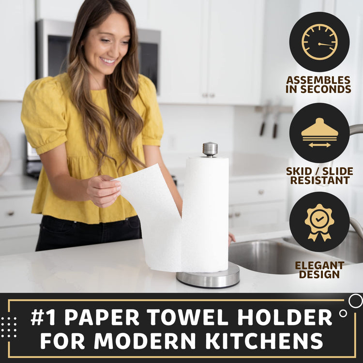 Heavy Duty Stainless Steel Paper Towel Holder