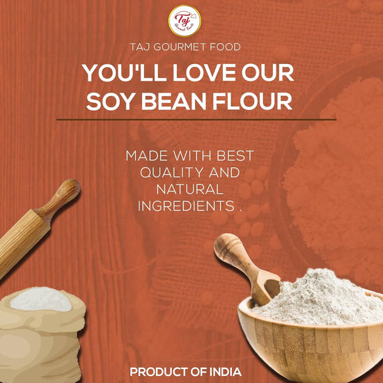 TAJ Soya Bean Flour, Soy Bean Flour, 4 Pounds - Nestoria