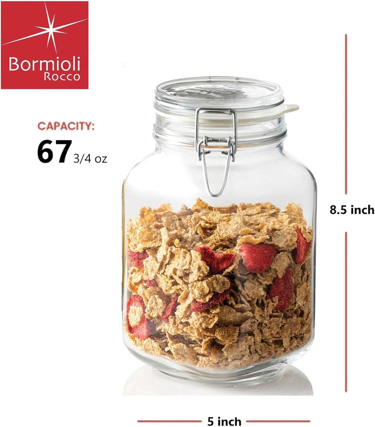 Bormioli Rocco SYNCHKG017035 Fido Glass Canning Jar Italian