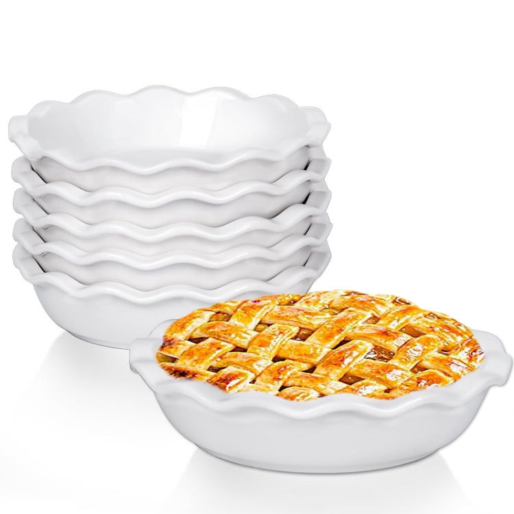 Ceramic Mini Pie Pans (6 Count)