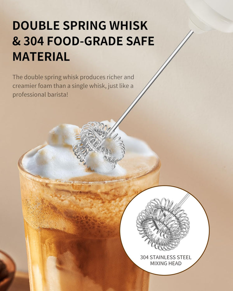 Portable Rechargeable Milk Frother Handheld