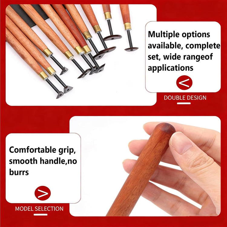 10 Piece Professional Pottery Trimming Tool Set