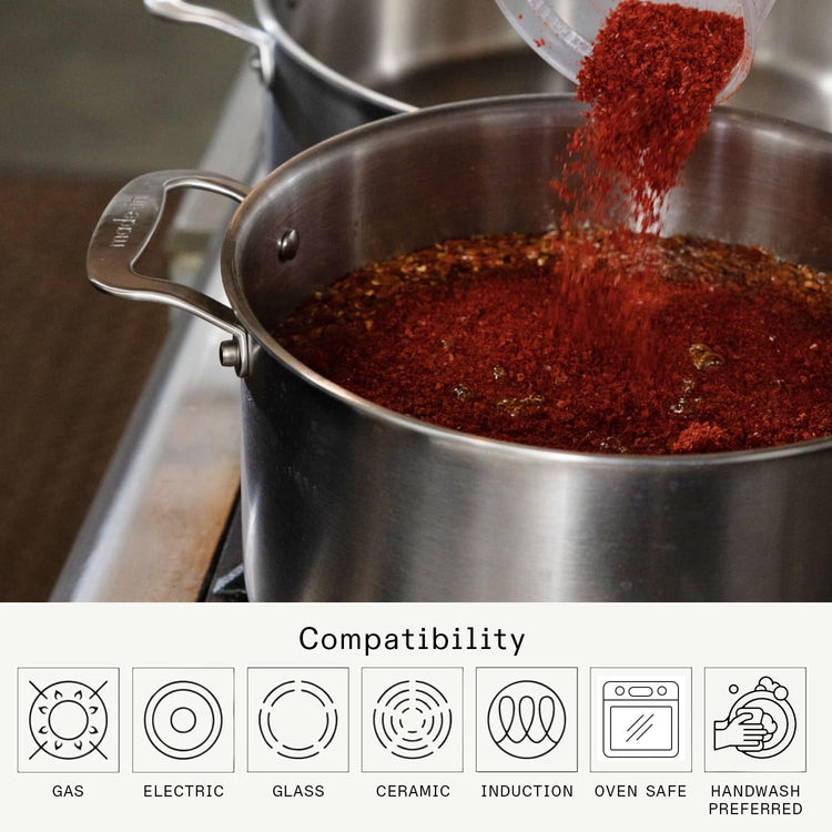 Cookware 8 Quart Stainless Steel Stock Pot With Lid