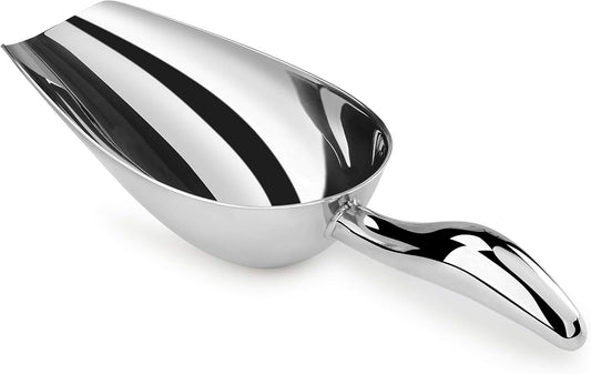 New Star Foodservice 1028522 Stainless Steel Bar Ice Flour Utility Scoop, 18-Ounce