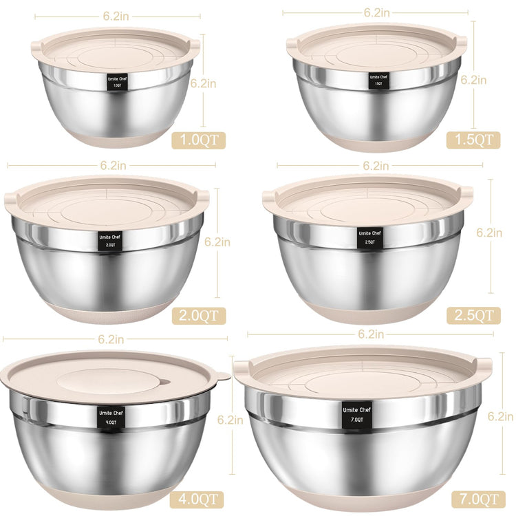 Mixing Bowls with Airtight Lids Set