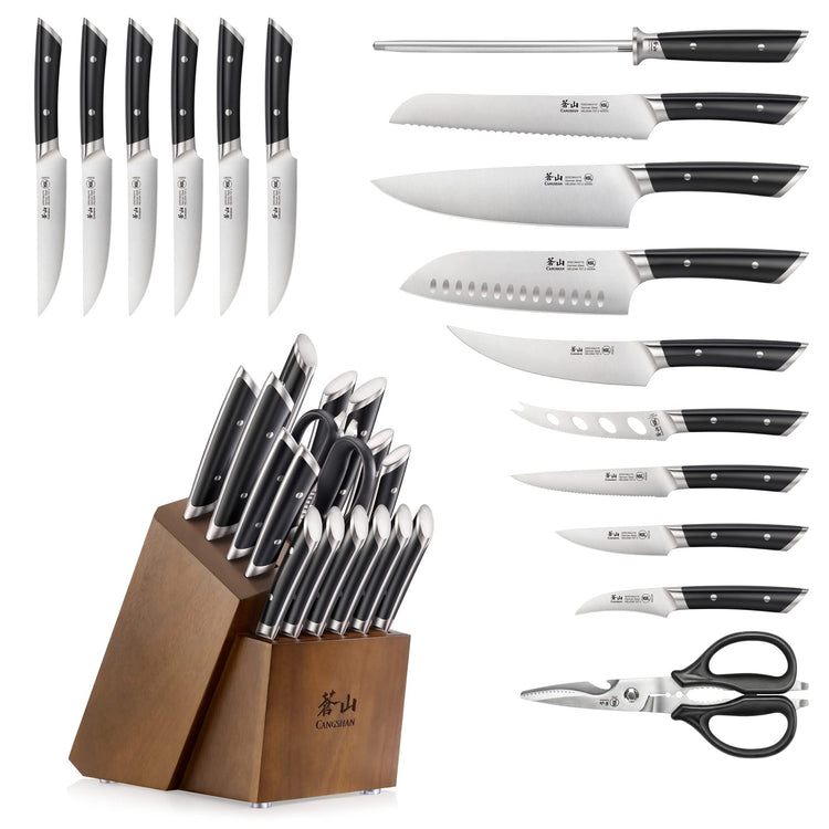 HELENA Series German Steel Forged Knife Block Set