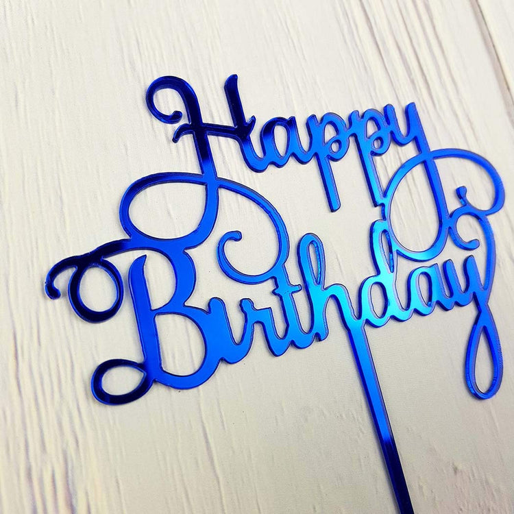 Happy Birthday Cake Topper for Birthday Party Decorations