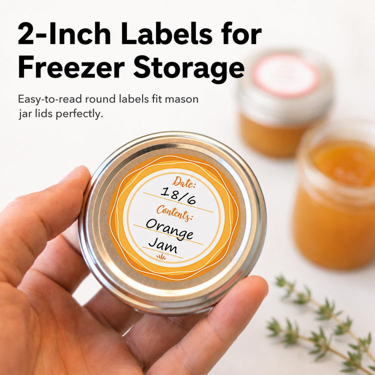 2" Mason Jar Canning Labels (90 Count)