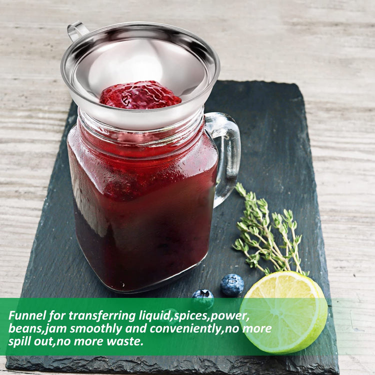 Canning Funnel with Strainer