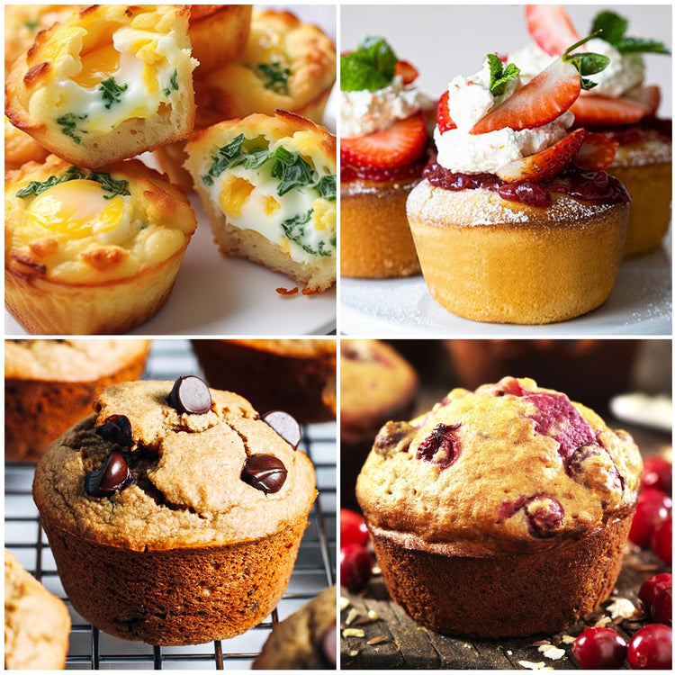 Silicone Muffin Pans for Baking (2 Count)