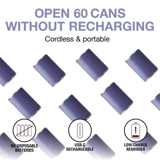 Hands Free Cordless USB Rechargeable Electric Can Opener