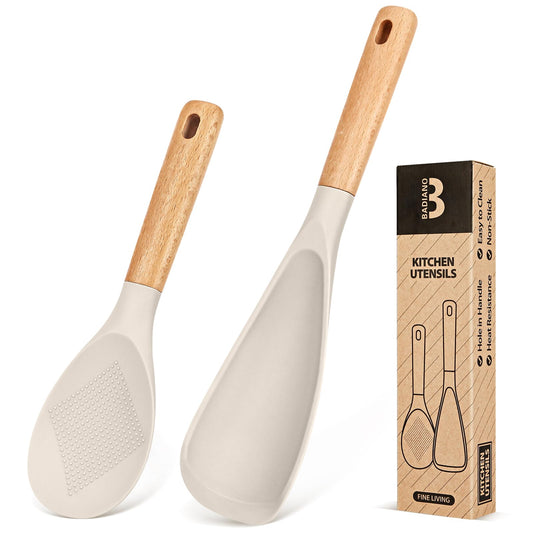 Cooking Spoon and Rice Scooper for Nonstick Cookware