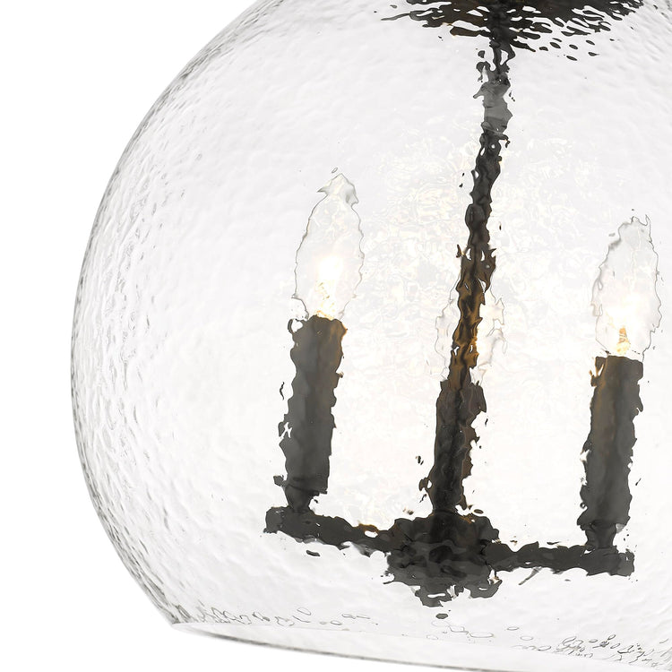 Ariella 3 Light Pendant in Matte Black