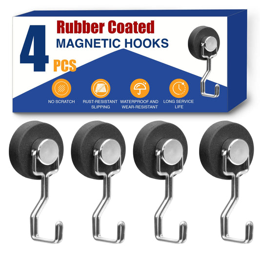Heavy Duty Magnetic Hooks for Grill (4 Count)