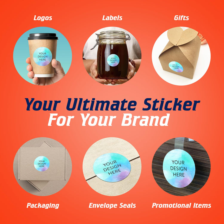 100 Custom Vinyl Stickers (100 Count)
