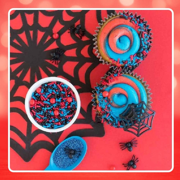 Spiderman Sprinkles for Cake (4 Ounce)