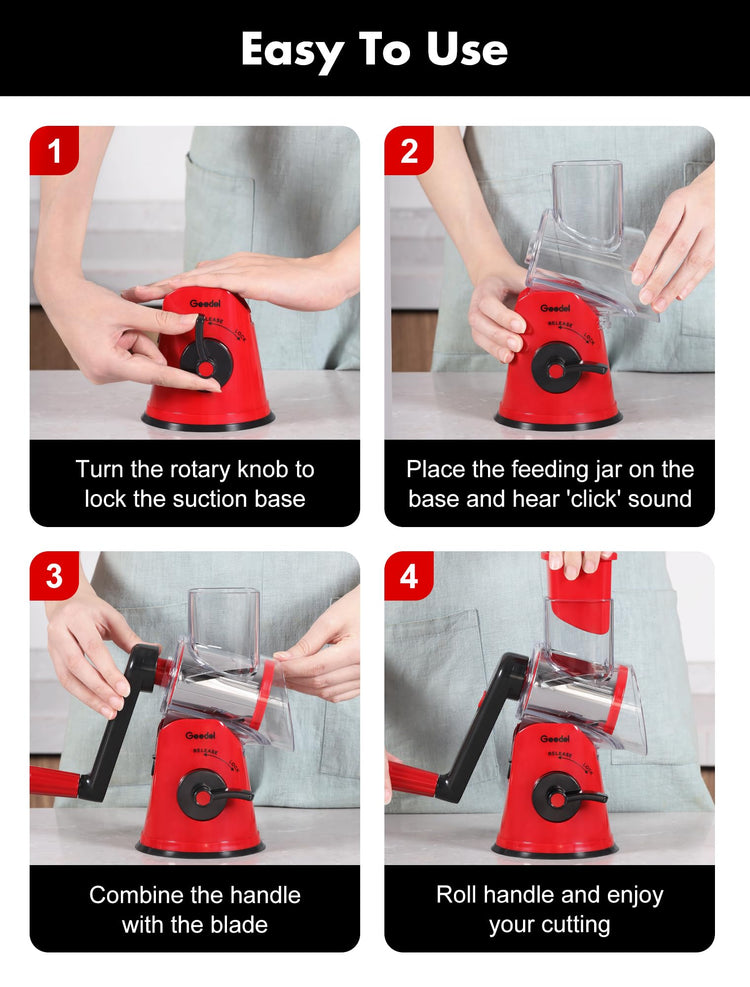 Rotary Cheese Grater Hand Crank