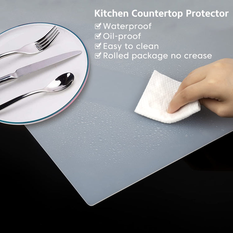 Silicone Mats for Kitchen Counter Thicker Extra Large Heat Resistant Mats Countertop Protector Liners for Bottom of Oven Air Fryer Coffee Maker