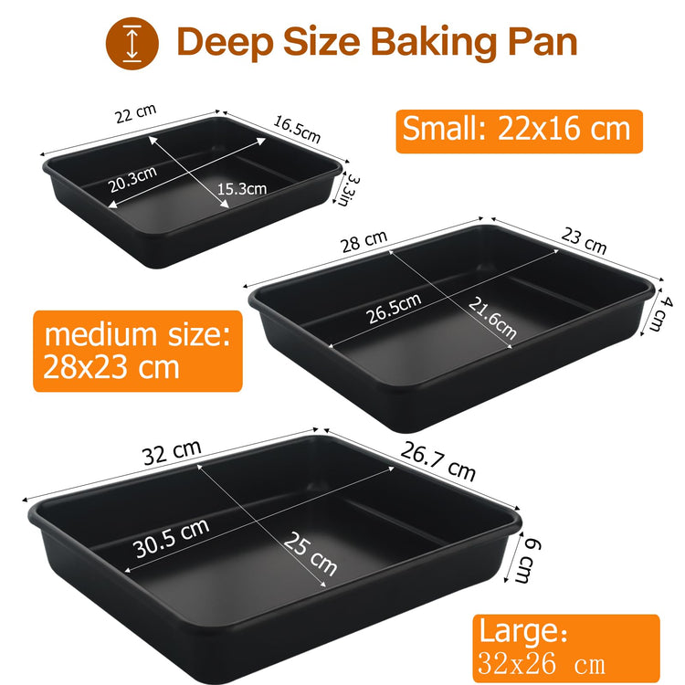 Rectangle Cake Pans (3 Count)