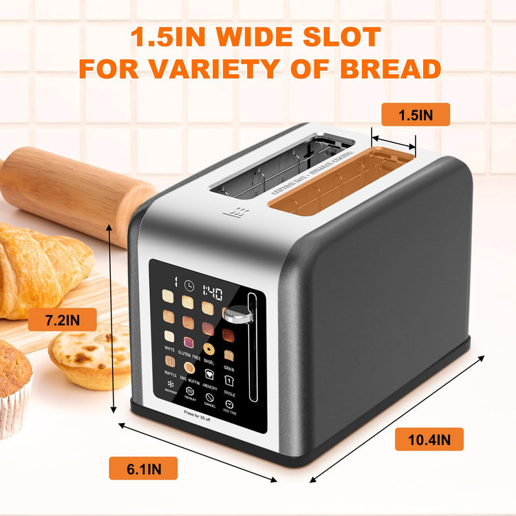 2 Slice Toaster Touch Screen