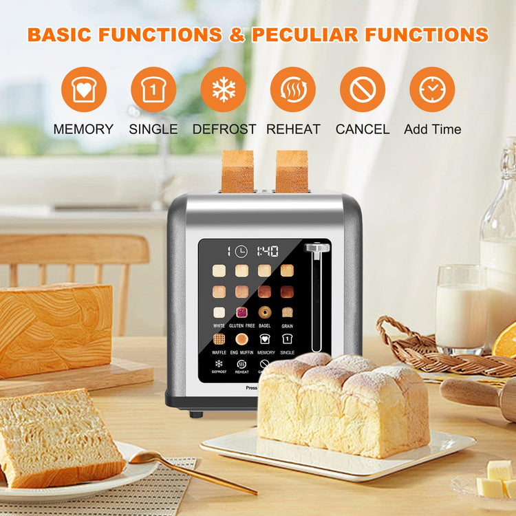 2 Slice Toaster Touch Screen