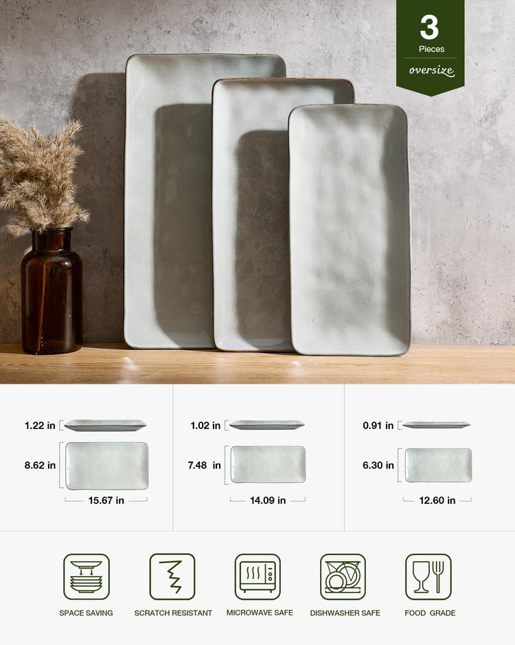 Serving Platters Set of 3 Sizes