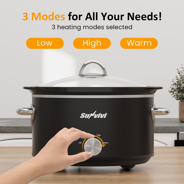 Small Slow Cooker 4QT