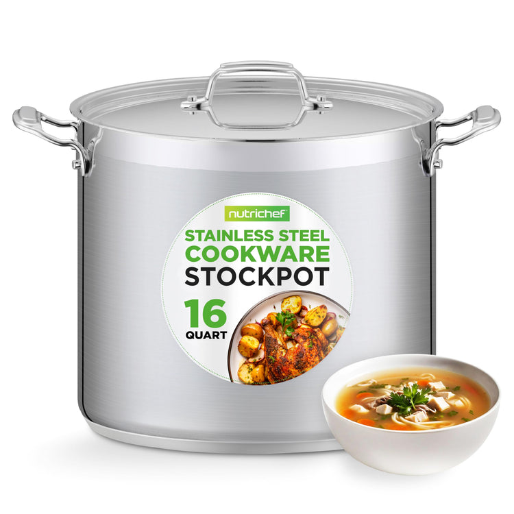 16 Quart Stainless Steel Stockpot