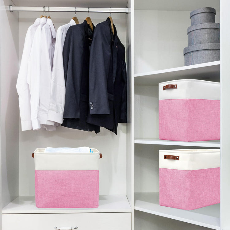 Large Fabric Storage Baskets (3 Count)