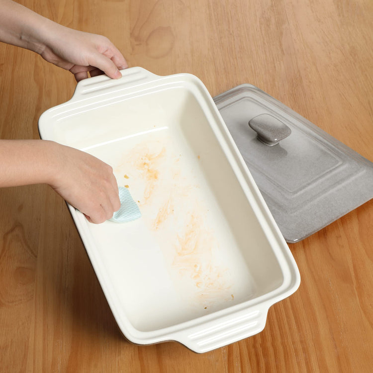 4.5 Quart Ceramic Casserole Dish with Lid