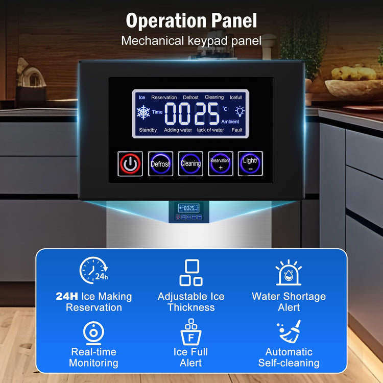 350 lbs High Output Commercial Ice Maker Undercounter Built