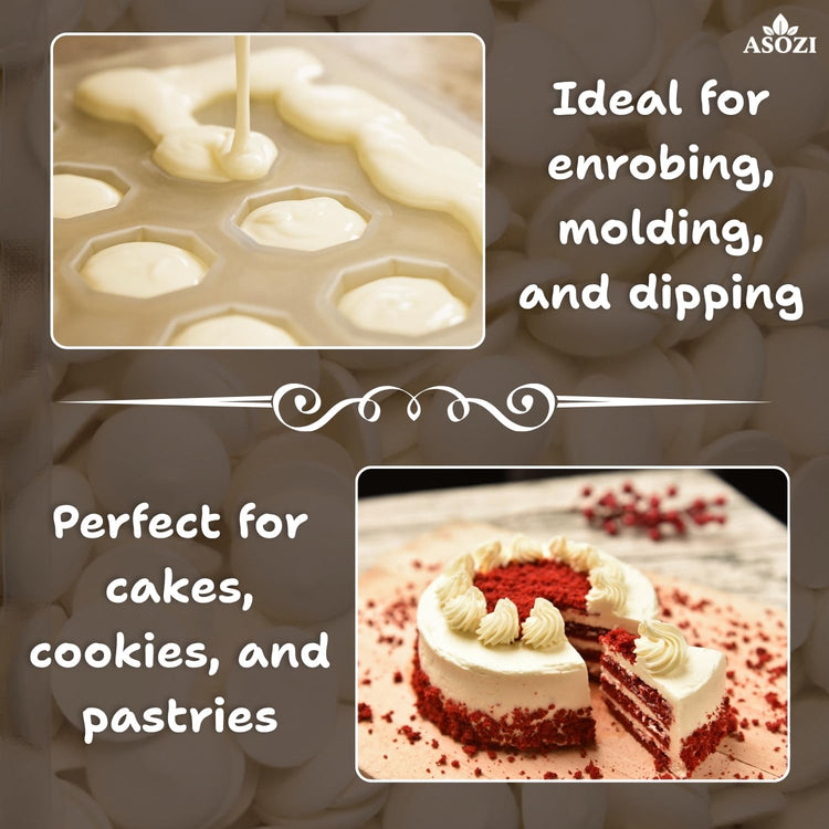 White Chocolate Melting Wafers 5lb (80 Ounce)