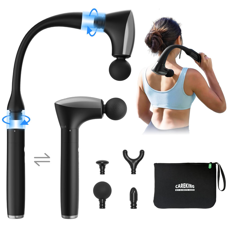 2-in-1 Detachable Muscle Massage Gun Deep Tissue with Extension Handle