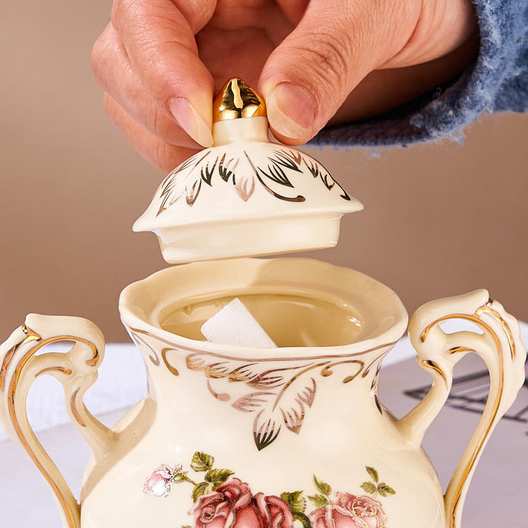 Ceramic Sugar and Creamer Set