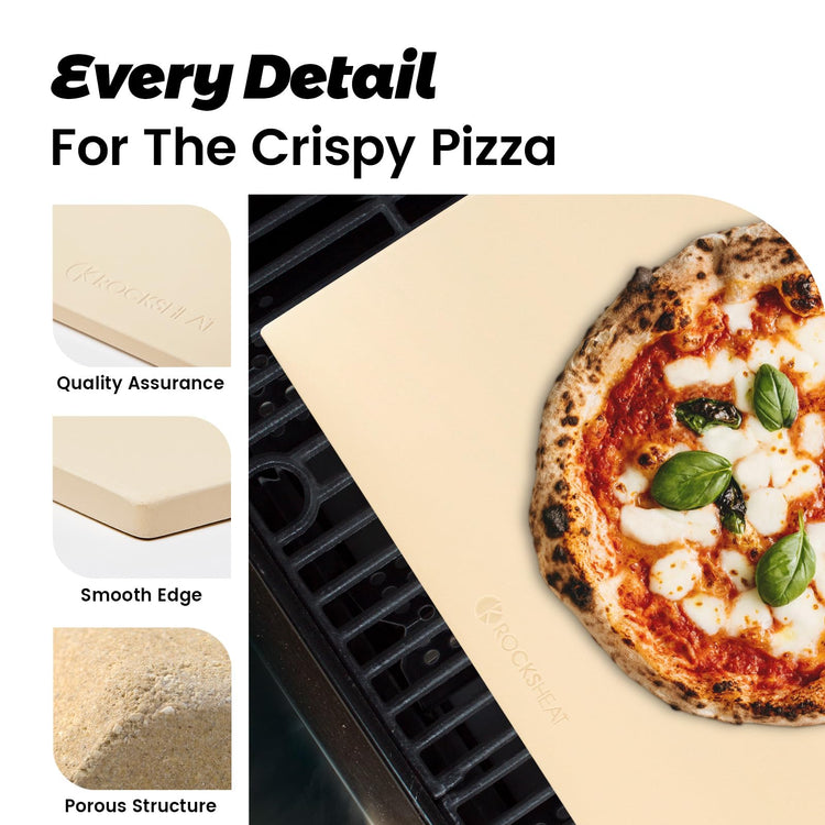Pizza Stone Rectangular Extra Large 22" x 14" x 0.6" Pizza Stones for Oven Grill BBQ