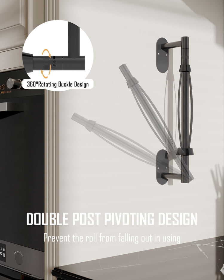 Paper Towel Holder Under Cabinet One Hand Operable