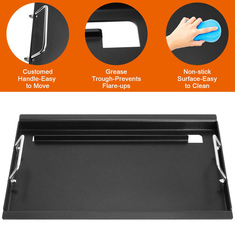 17" Flat Top Griddle for Charbroil Performance 3