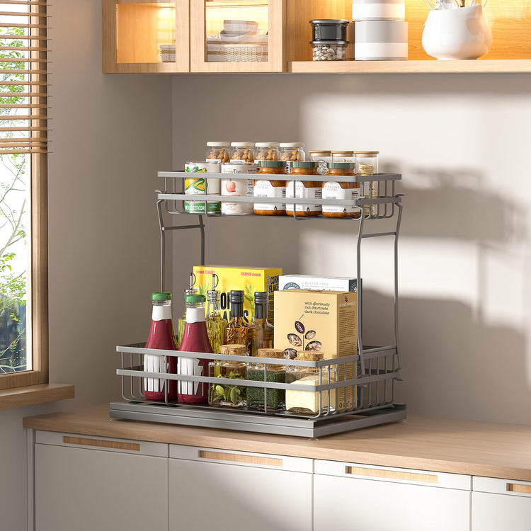 2 Pack Under Sink Organizers and Storage (2 Count)