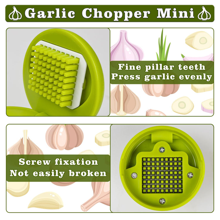 2 Pcs Garlic Press Stainless Steel (2 Count)