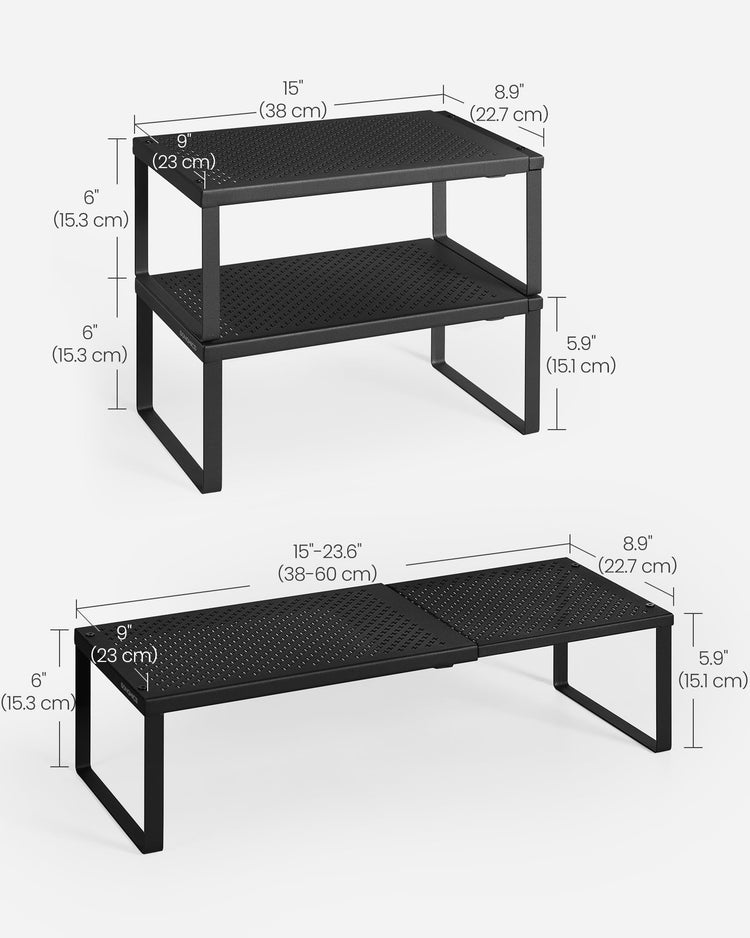 Spice Rack Expandable Kitchen Countertop Shelf