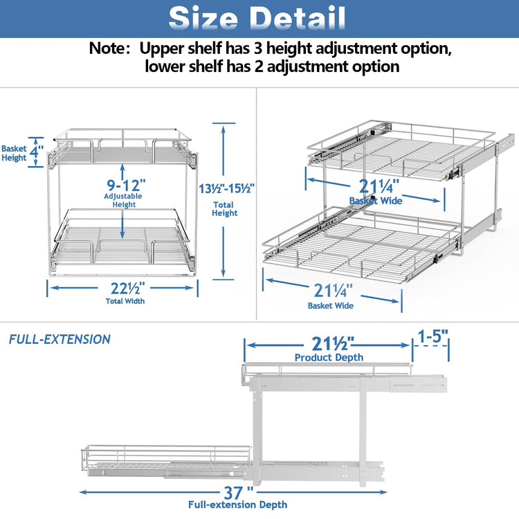 Individual Pull Out Cabinet Organizer