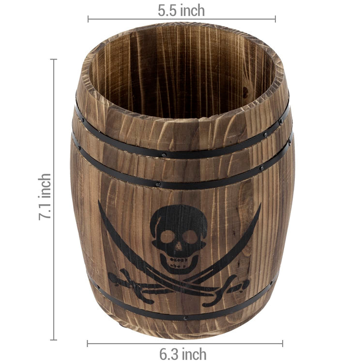 Pirate Rum Cask Utensil Crock