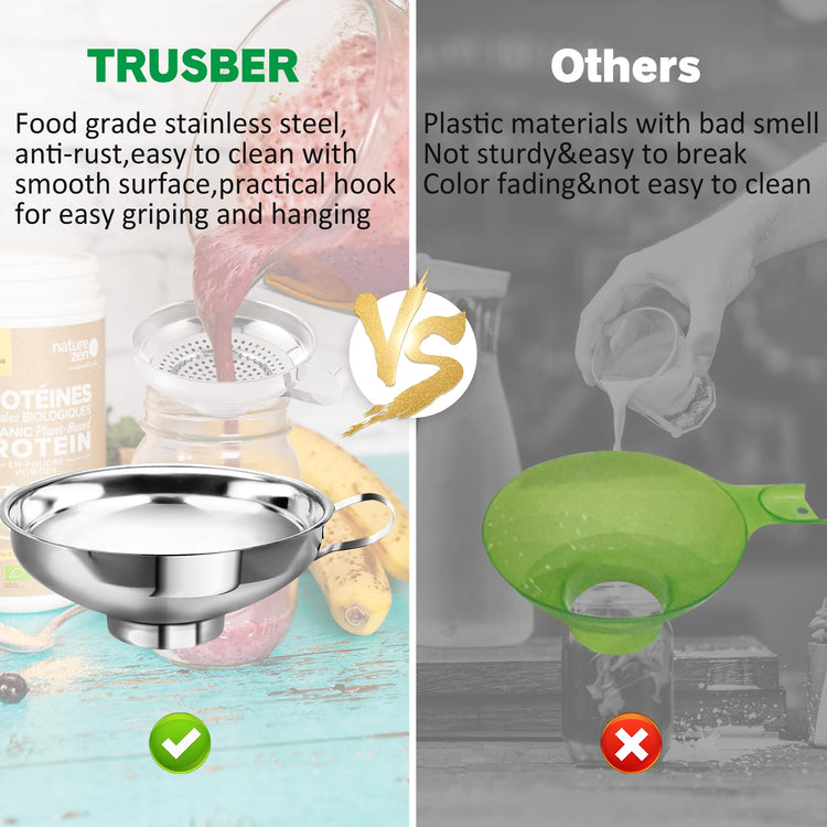 Canning Funnel with Strainer
