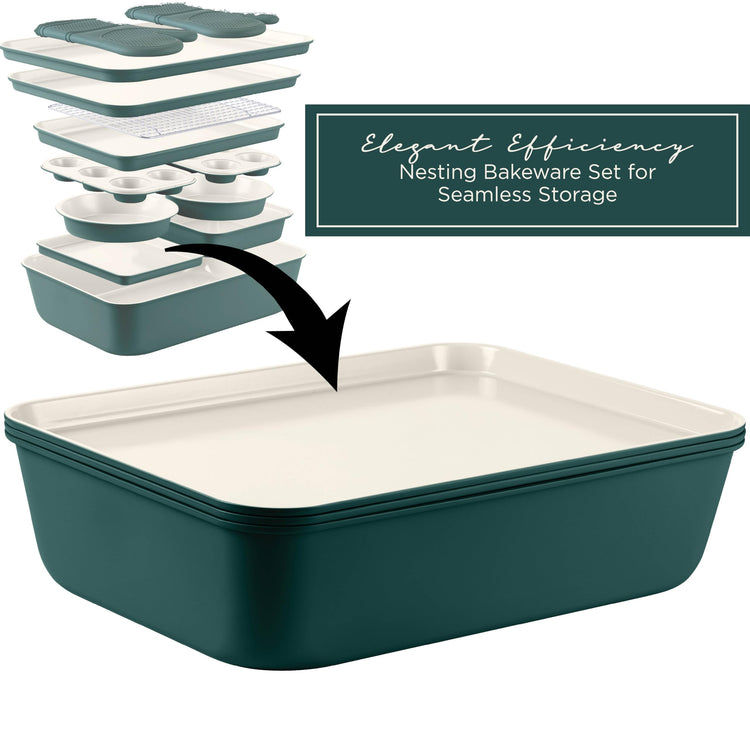 Nonstick Stackable Bakeware Set