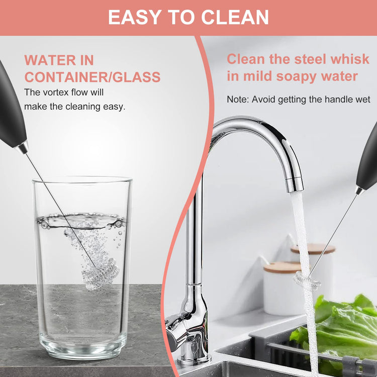 Powerful Milk Frother with Double Whisk