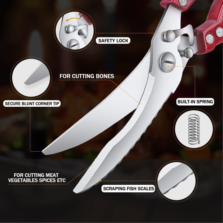 Poultry Shears Red