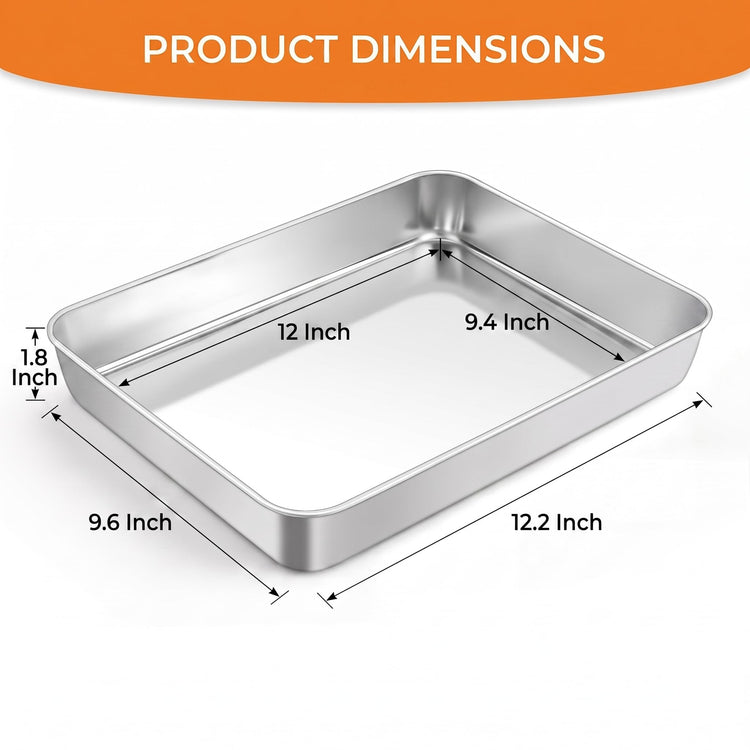 Stainless Steel Baking Pan Set (2 Count)